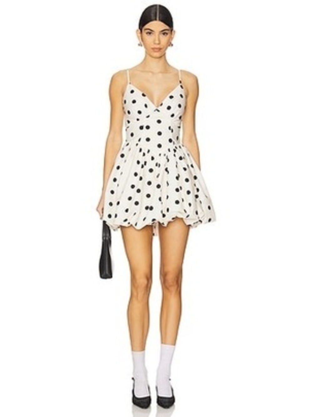 Nicholas x REVOLVE Apaline Mini Dress in Ivory Black Polka Dot